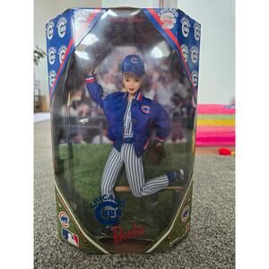 NEW/SEALED "CHICAGO CUBS BARBIE"~1999 MATTEL COLLECTOR EDITION -WOOD BAT